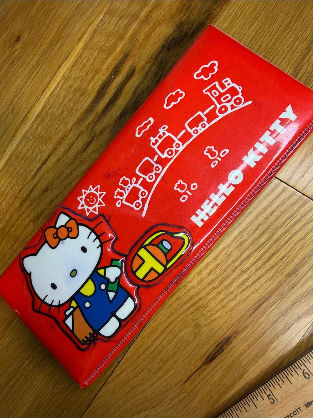 Vintage 1976 Sanrio Hello Kitty Pencil Case Made in Japan Rare